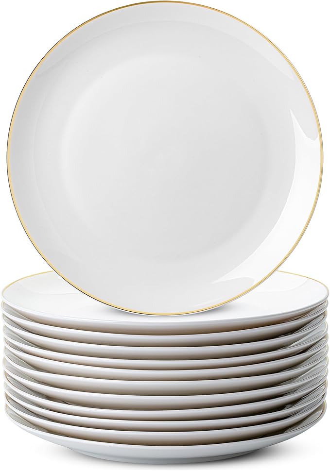 Elegant Ceramic White Plates