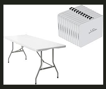 Event Metal Folding White Chairs